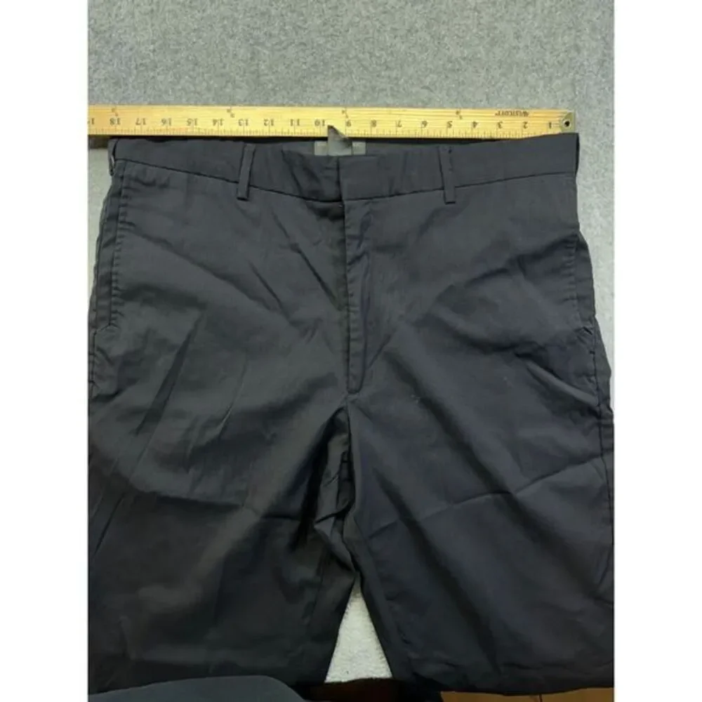 Banana Republic Stretch Pants‎ Men's 36R Black Wool Blend 36x30 Dress Work